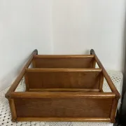 Etagère en bambou et rotin, années 70