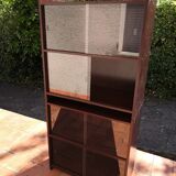 Glass bookcase by D. Rozaffy – 1960