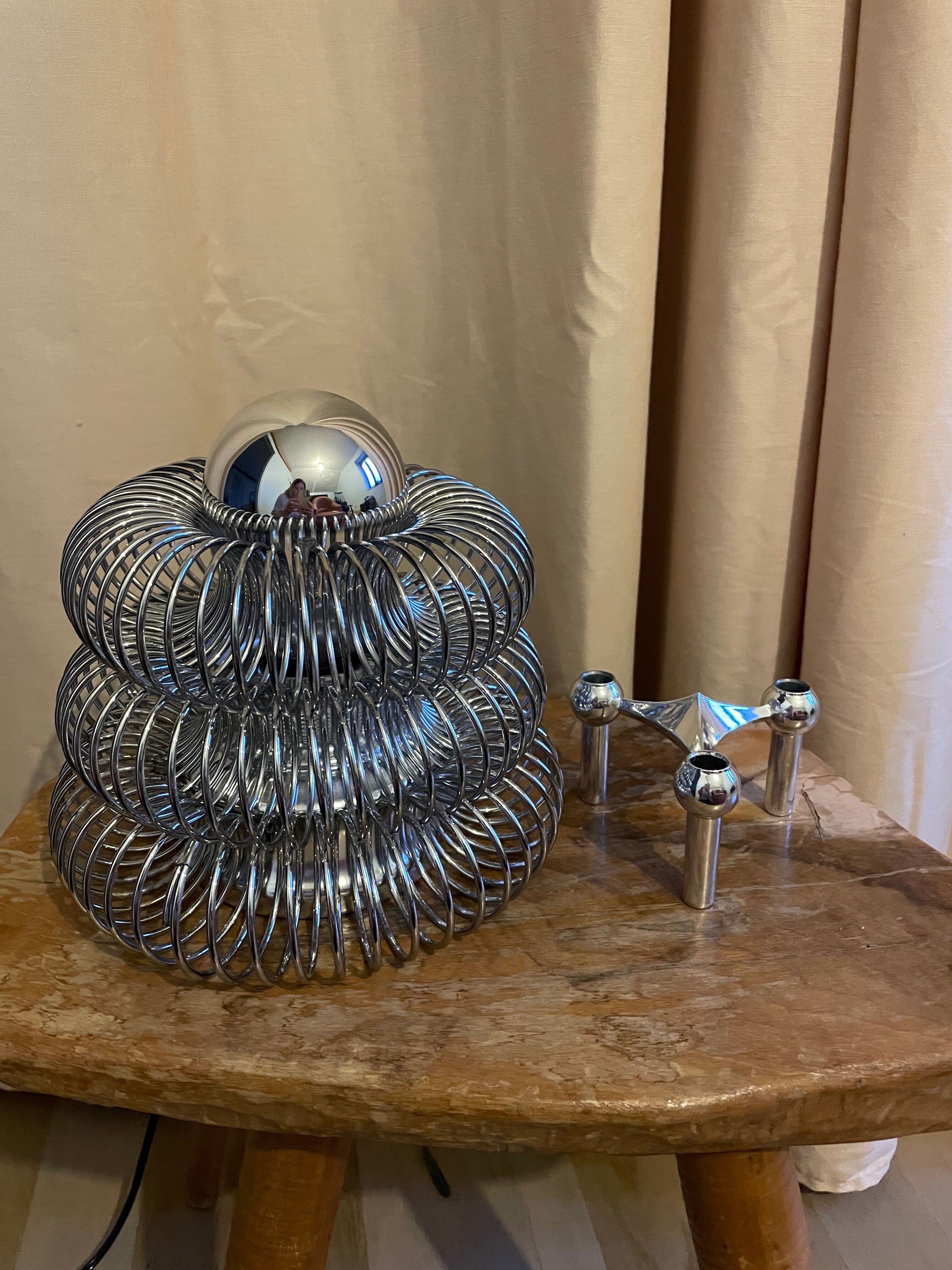 Philippe Rogier spring lamp for Oxar 1970s