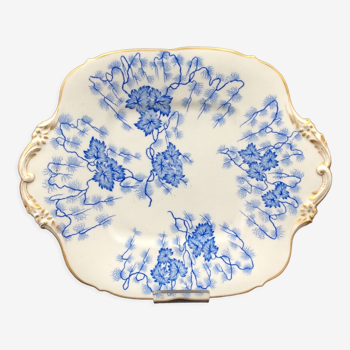 Plat Porcelaine Creil & Montereau Modèle Flora Lichen XIXème