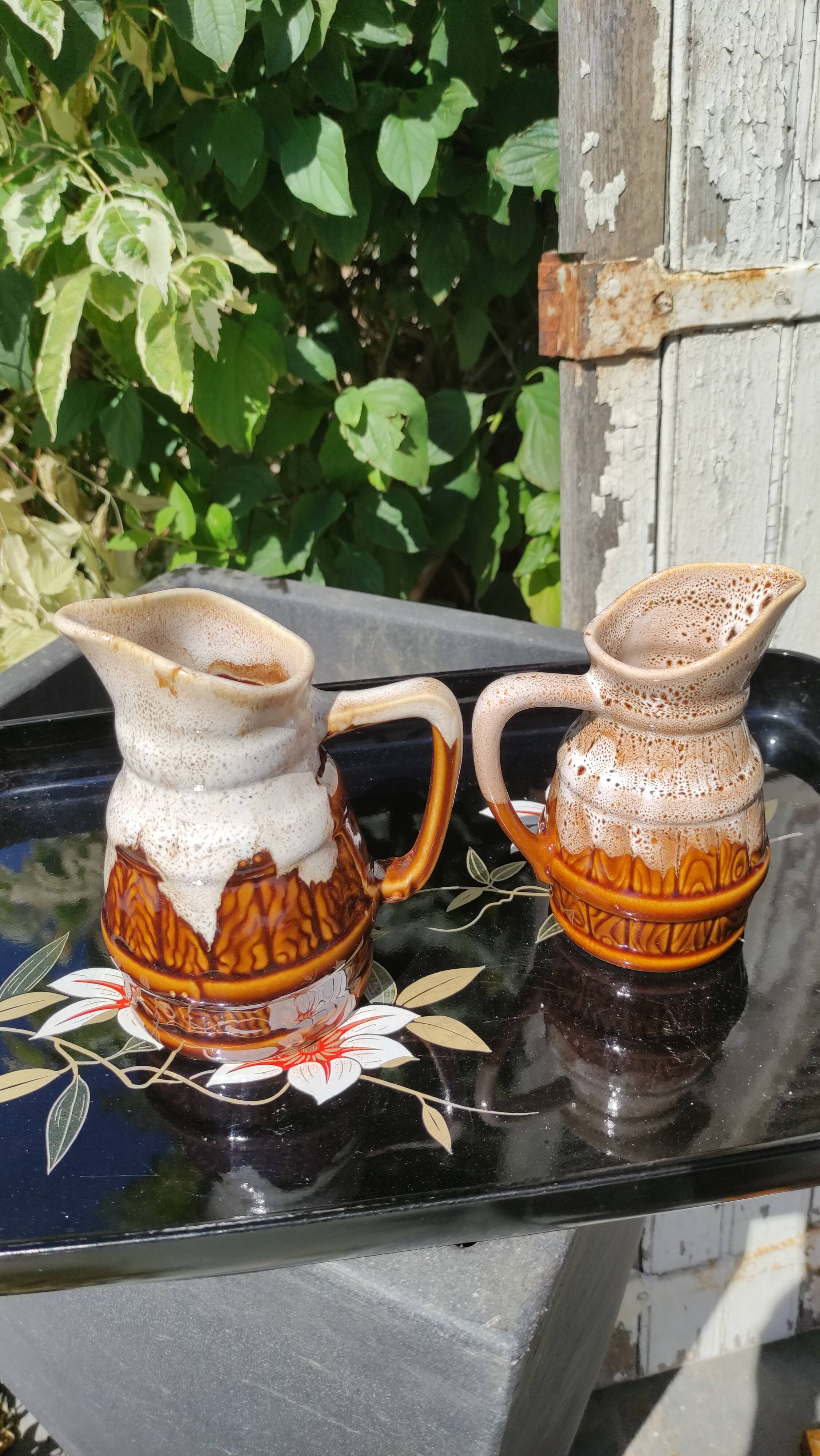 Duo of vintage pitchers Revol