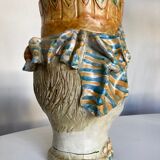 Vase céramique italienne Caltagirone Sicile 1960