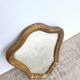 Small vintage animated golden mirror 28x40cm