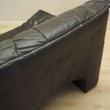 Leather armchair, Italian design, 1960s, production: Italy