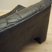 Leather armchair, Italian design, 1960s, production: Italy