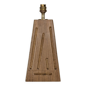 pied de lampe en chêne