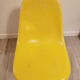 Chaises Eames DSX jaune en fibres de verre de 1975