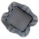 Grey crystal glass ashtray, mid-century, Italy, 1970s.