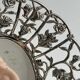 Silver-plated openwork metal stand