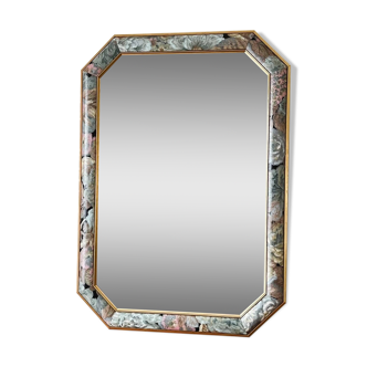 Large vintage beveled mirror