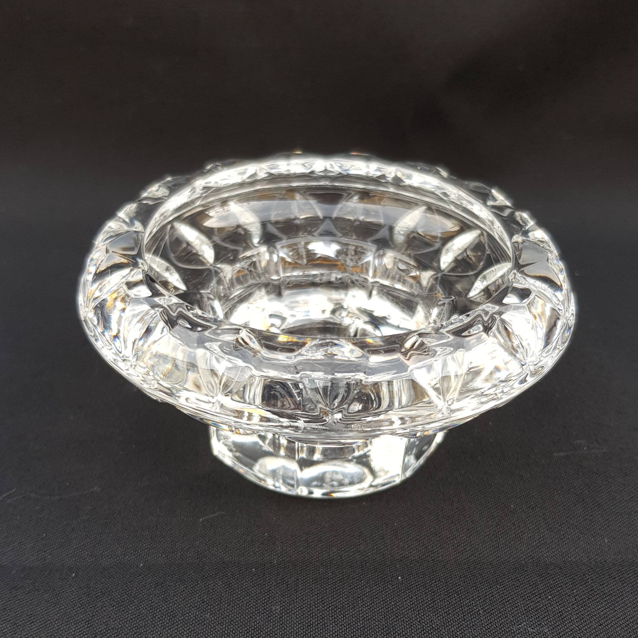 Old glass candle holder