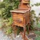 WOODEN BEDSIDE TABLE STYLE LOUIS XV ROCAILLE