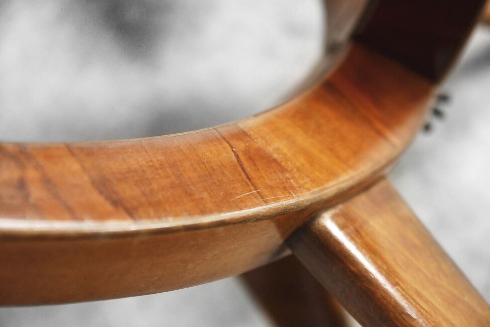 Table Walnut Bydgoskie Fabryki Mebli Poland 1950 s