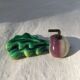 Lot of slurry hooks in the shape of plants and animals