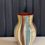 Glazed earthenware vase