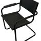 Set of 4 Bauhaus cantilever chairs in black imitation leather design