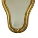 French Crested Mirror Gold Leaf Baroque Style Classic 48cm