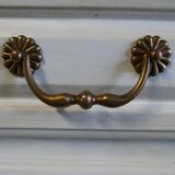 Bedside white patinated beige