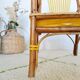 Children's chair wood and yellow scoubidou