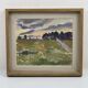 Oil on Canvas “Evening at Haymaking Time” by Bernhard Önstad, Framed 48.5×43cm
