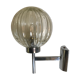 Chrome and vintage glass sconce