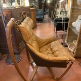 Fauteuil en cuir de Sigurd Ressel