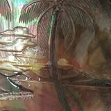 Vintage Tahiti mother-of-pearl mood lamp