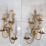 A pair of wall lamps / Coco Chanel / Hollywood Regency / France, 1960s
