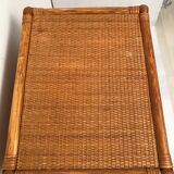 Vintage bamboo chest of drawers from the 60s and 70s