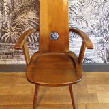 Brutalist armchair French work 1960