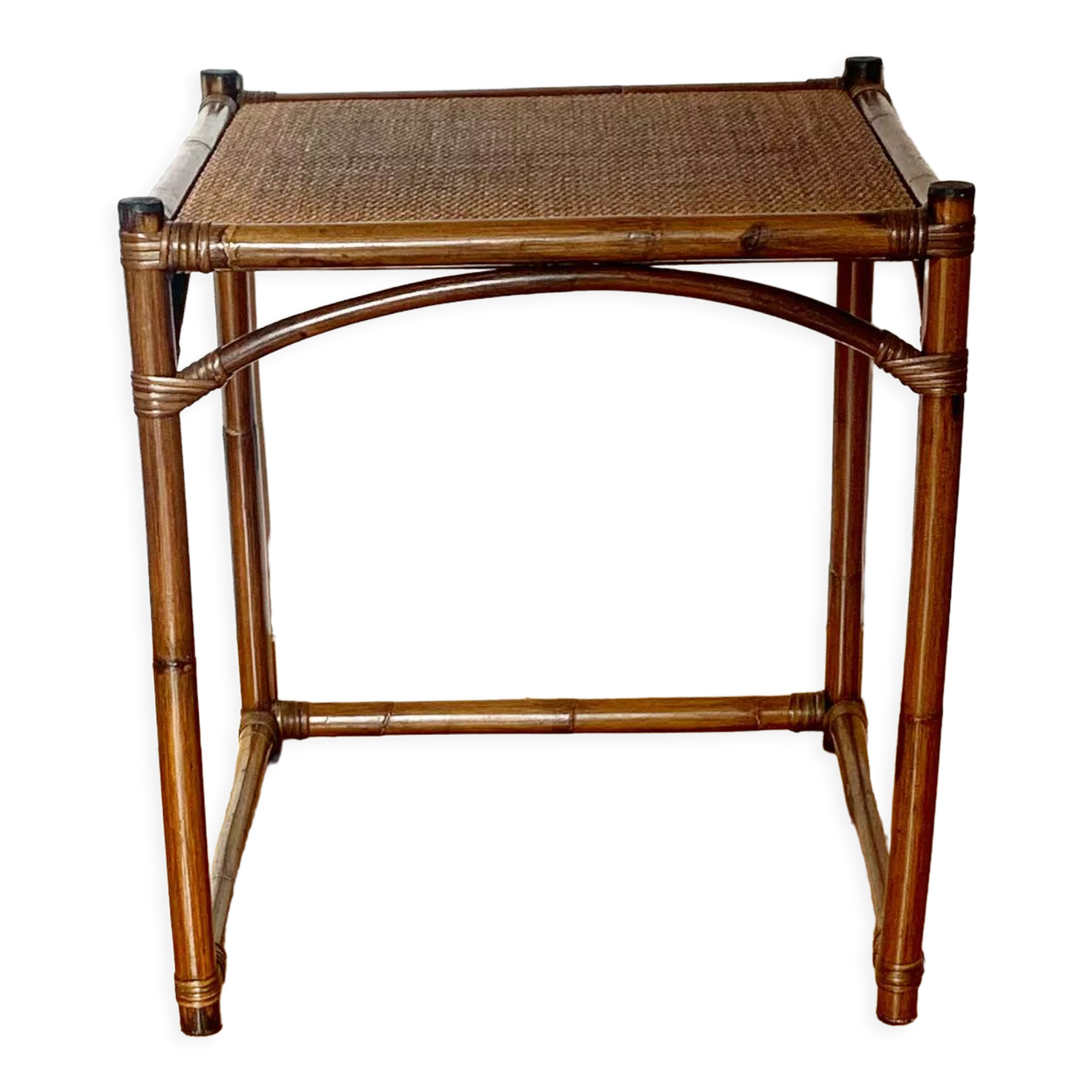 Vintage rattan coffee table