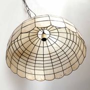 Giant mother-of-pearl mica pendant light