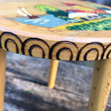 Decorated children's stool