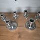 Pair of silver-plated candlesticks