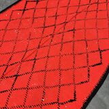 Moroccan carpet boujad red - 152 x 355 cm