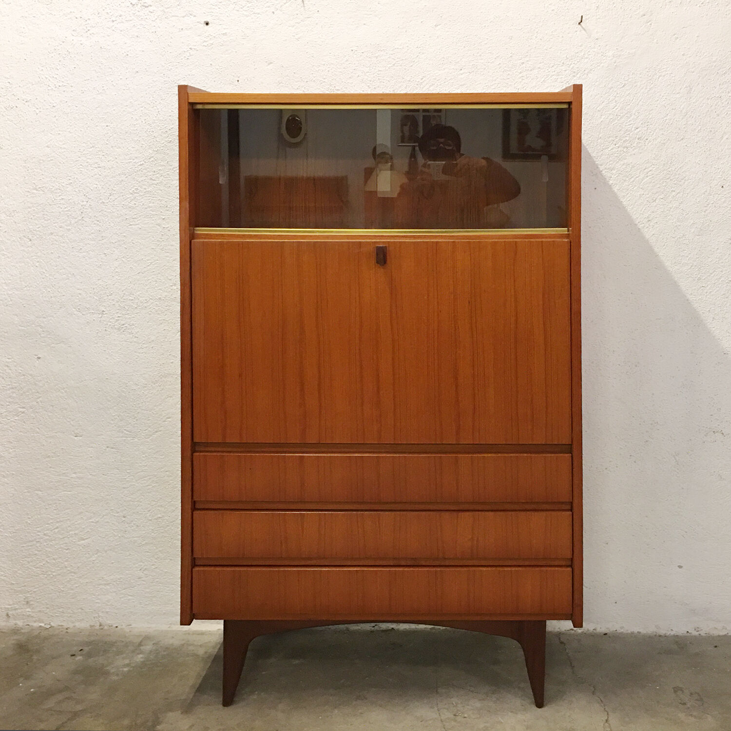 Vintage teak secretary from the 60s