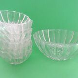 Salad with glass ramekins