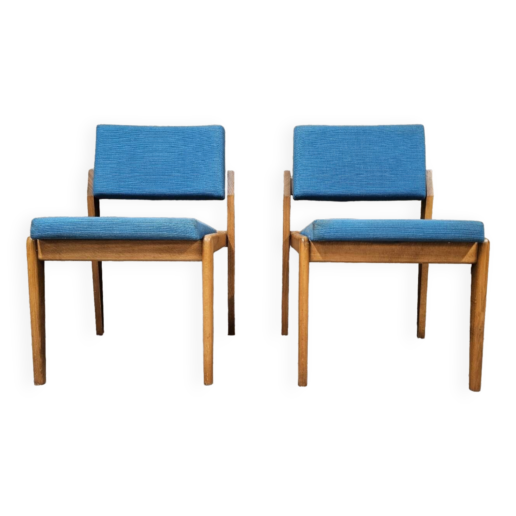 Pair of vintage Scandinavian armchair chairs 1970