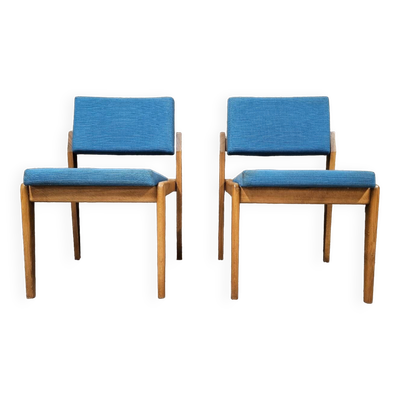 Paire de chaises fauteuils scandinave vintage 1970