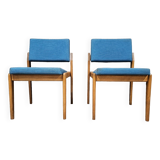 Paire de chaises fauteuils scandinave vintage 1970