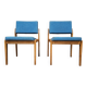 Pair of vintage Scandinavian armchair chairs 1970