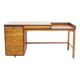 Bureau danois en bois de teck et de chêne