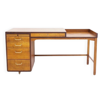 Bureau danois en bois de teck et de chêne