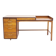 Bureau danois en bois de teck et de chêne