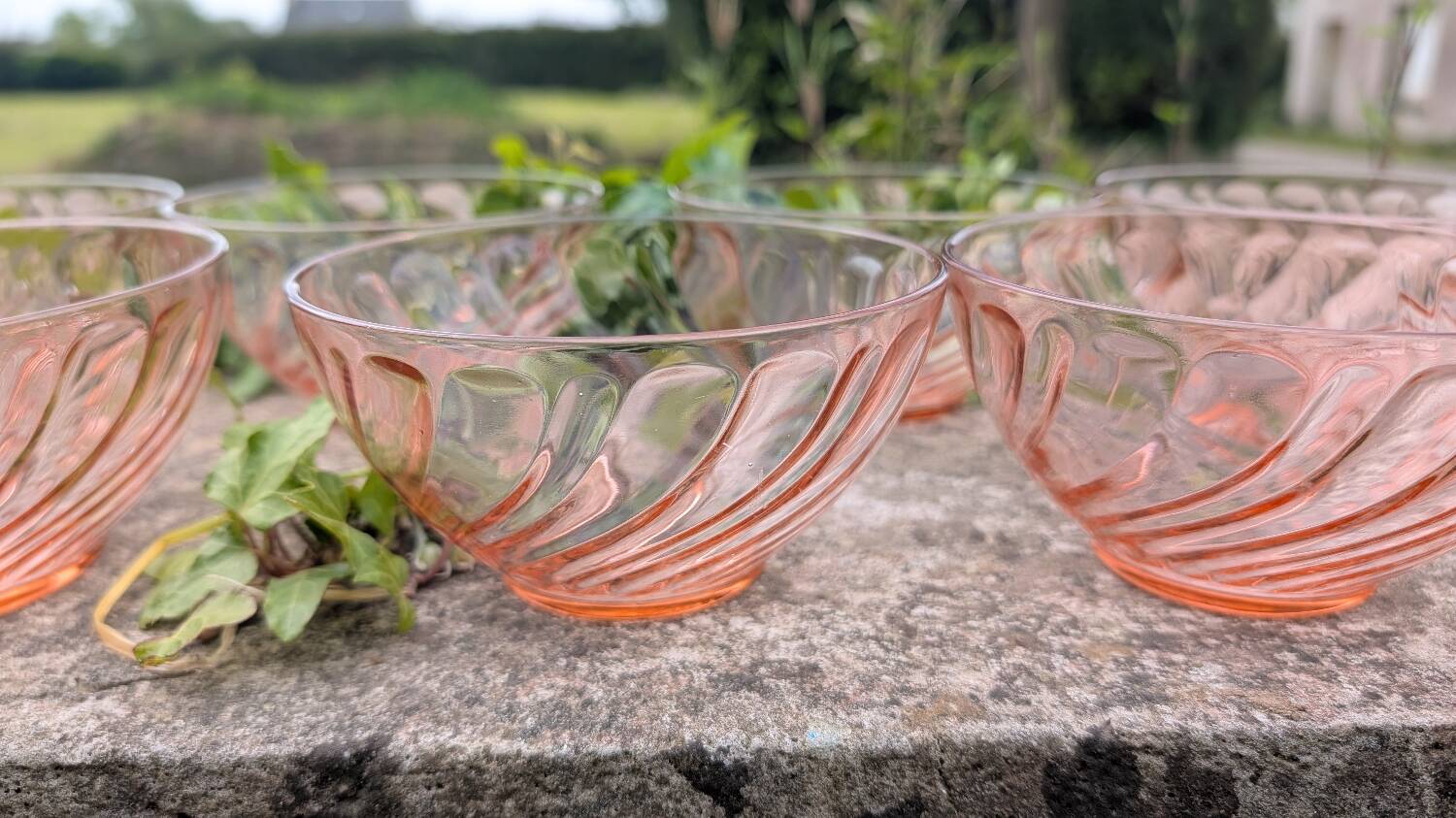 Pink bowls from the 70s