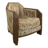 Fauteuil Art Déco par Maurice Dufrêne en Acajou