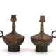 Pair of metal lamps by Max Bré, 1950s