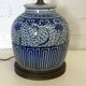 Chinese porcelain wooden lamp base