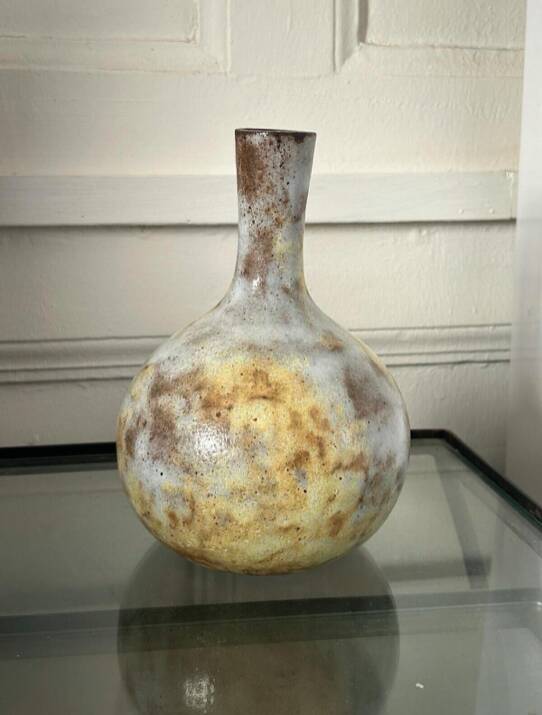 Alexandre Kostanda - Ball Vase - Stoneware - 18.5 cm - Vallauris