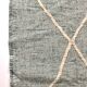 Moroccan Berber carpet Kilim Zanafi water green and ecru 2.7x1.57m